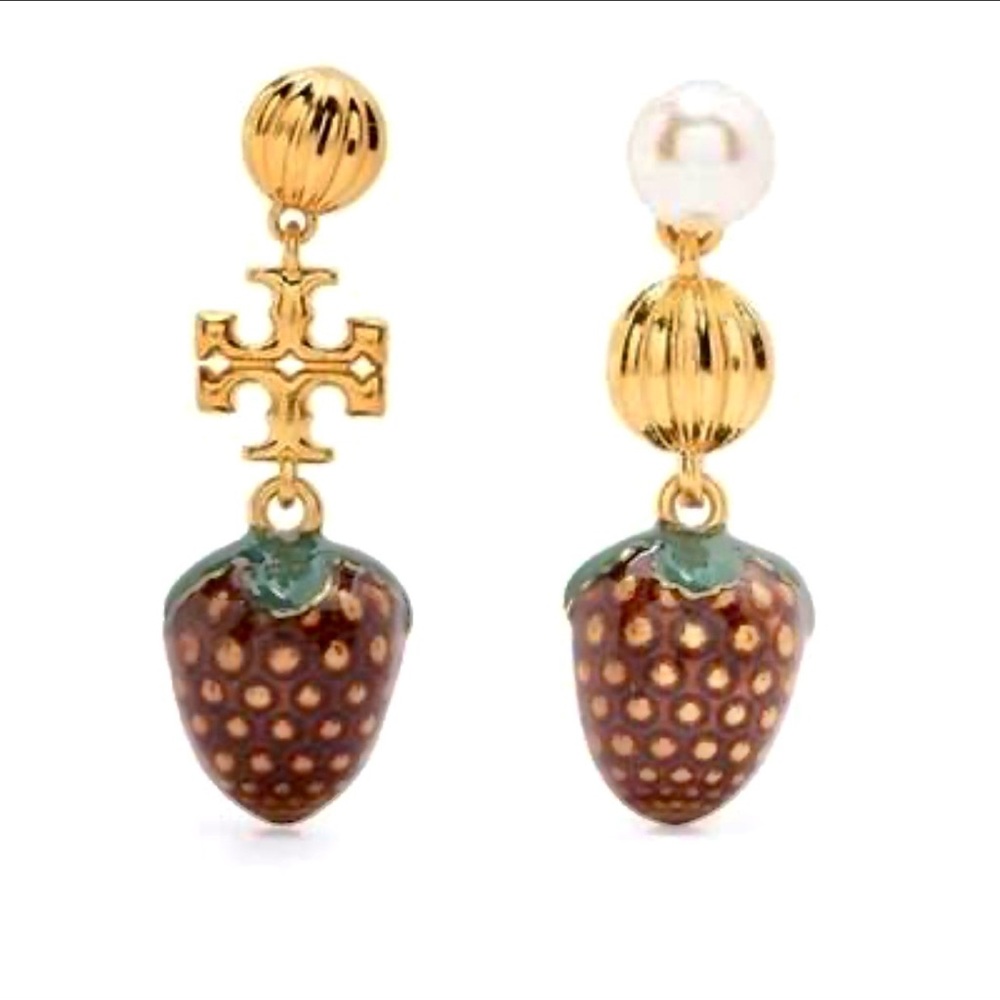 Authentic Tory Burch Charm Drop Earring